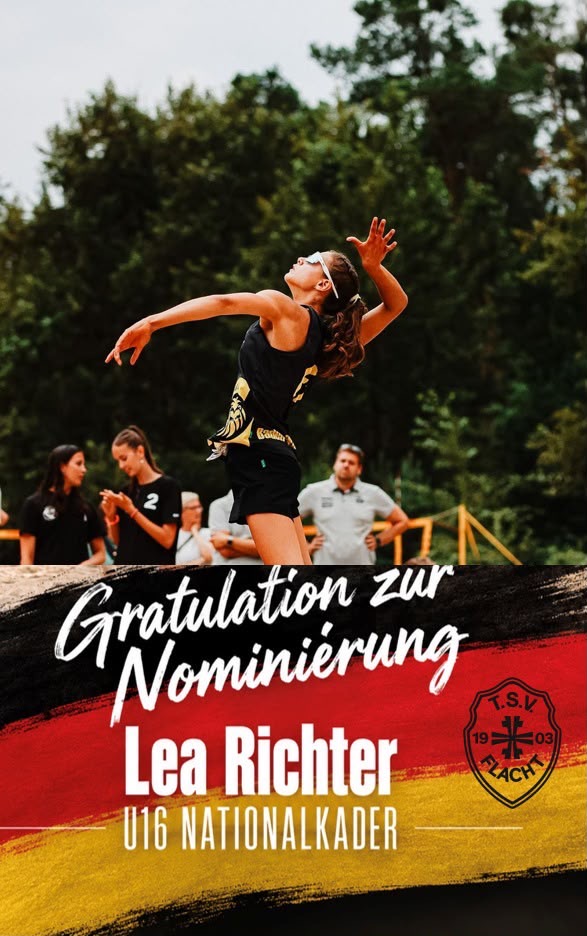 Lea Richter für die DVV-Nachwuchs-Nationalmannschaft nominiert!